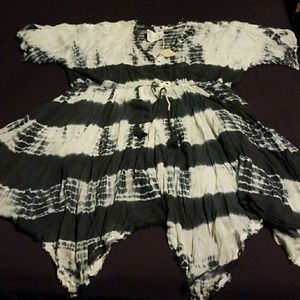 2 TONE TIE DYE DRESS
